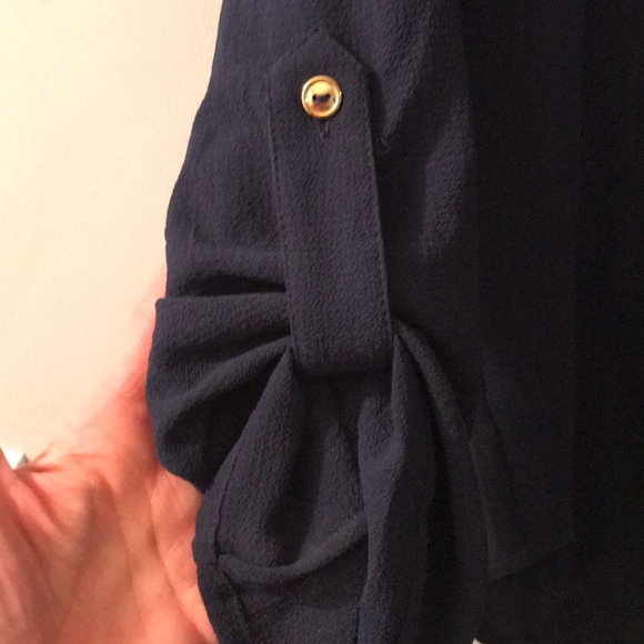 Navy blue Papermoon for Stitchfix Flowy blouse - Picture 2 of 5